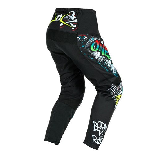 ONEAL 25 ELEMENT PANT RANCID V.25 - BLACK/WHITE YOUTH Oneal