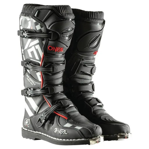 Oneal Element Squadron Black and Grey Boots Oneal