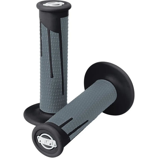 Pro Taper Clamp On Full Diamond Grips Black and Dark Grey ProTaper