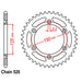 RK Steel Rear Sprocket 38T 520P RK