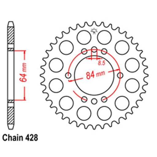 Rear Sprocket - Steel 053 SuperSprox