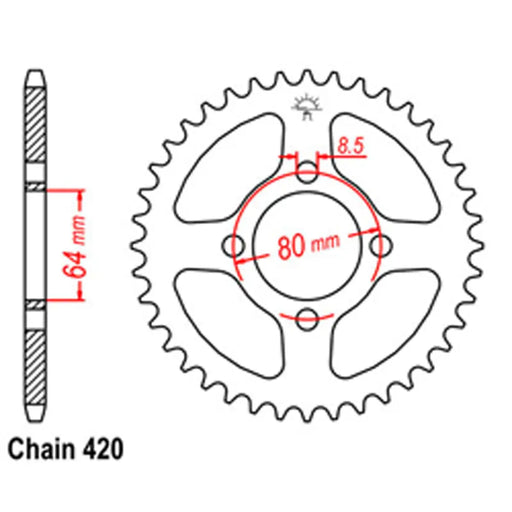 Rear Sprocket - Steel 2U2 SuperSprox