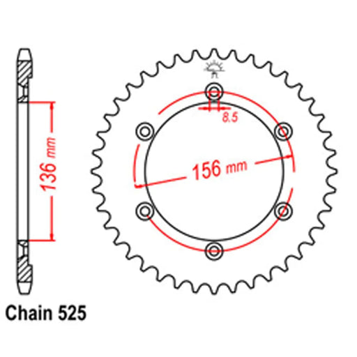 Rear Sprocket - Steel 32E SuperSprox