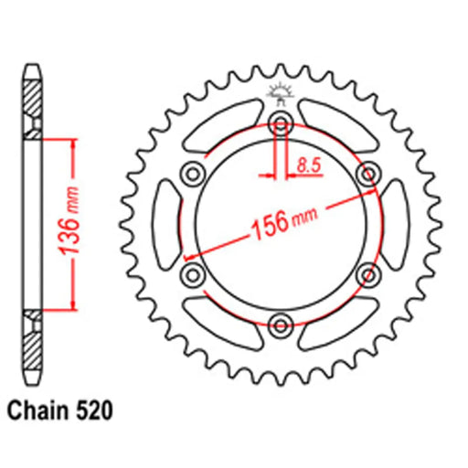 Rear Sprocket - Steel 415 SuperSprox