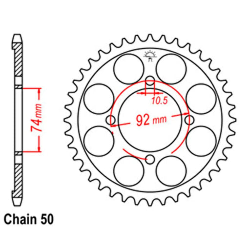 Rear Sprocket - Steel 4L0 SuperSprox