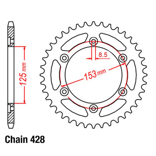 Rear Sprocket - Steel KRH SuperSprox