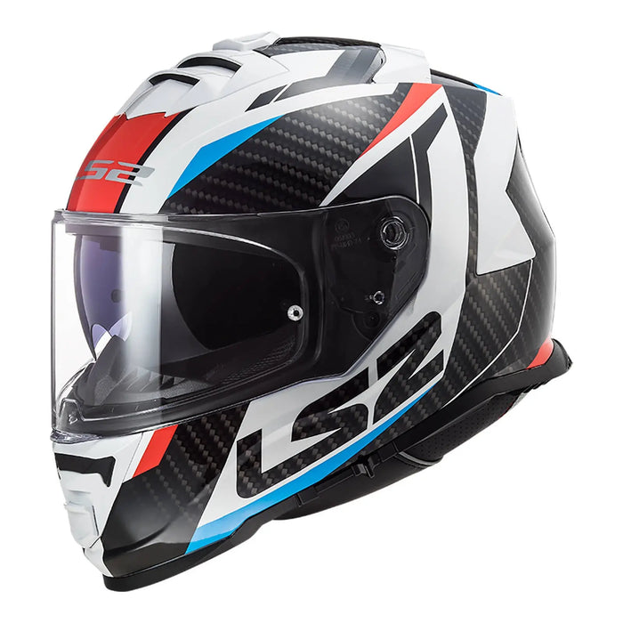 LS2 FF800 Storm Racer Helmet - White / Blue / Red LS2