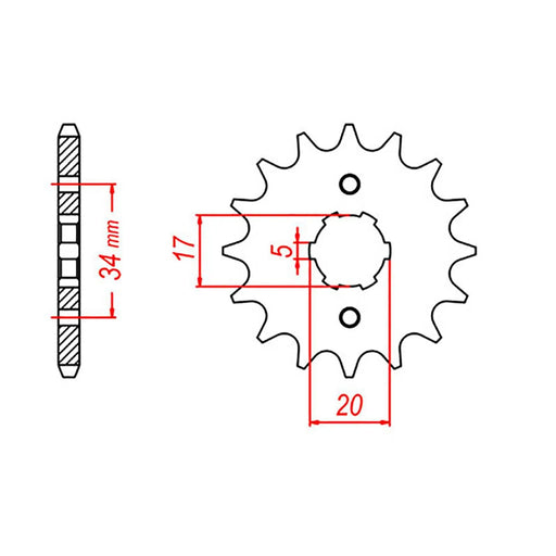 Sprocket Front MTX 12T JT Sprockets