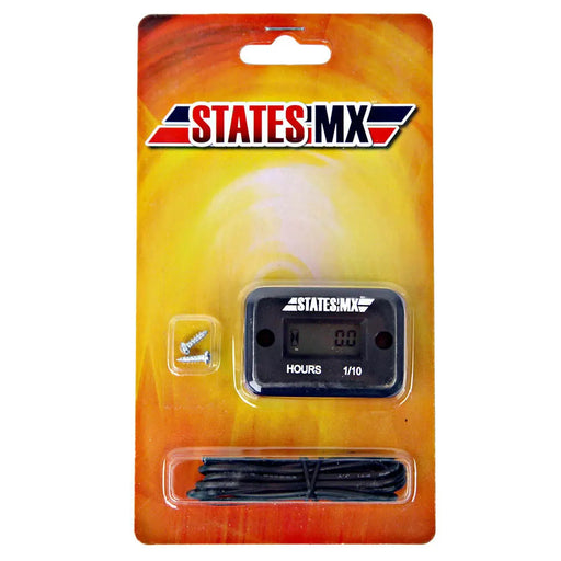 States MX Universal Hour Meter Black States MX