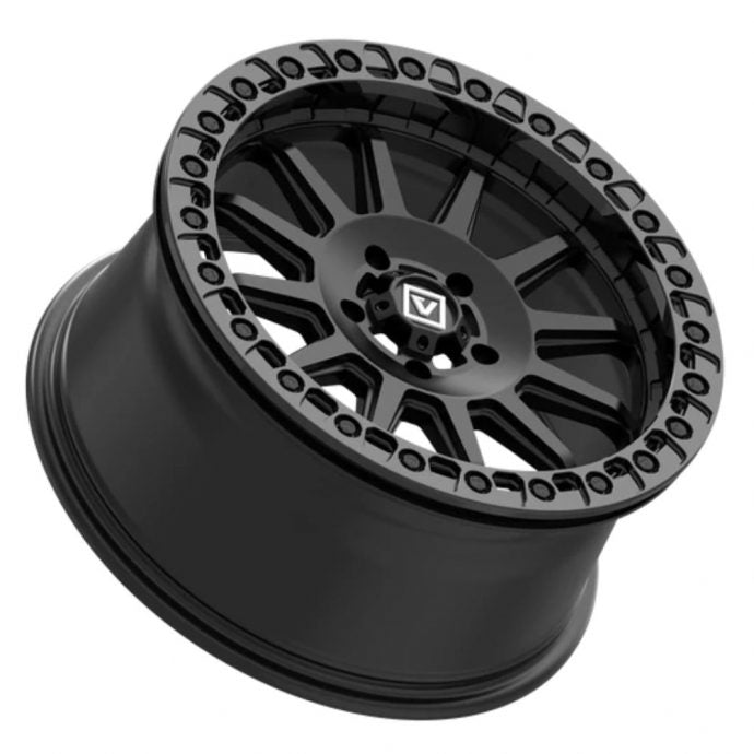 Alloy Wheel VALOR V09 BeadLock 6/139.7  17 X 8 Satin Black Aussie Powersports