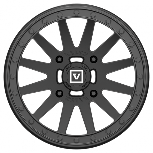 Alloy Wheel VALOR V05 BeadLock 4/156  14 X 7 Satin Black Aussie Powersports