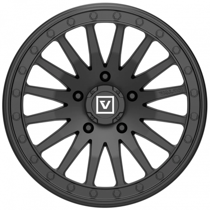 Alloy Wheel VALOR V06 BeadLock 5/114.3  15 X 8 Satin Black Aussie Powersports