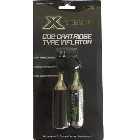 X-Tech Co2 Tyre Inflator with 2 16g Cartridges X-Tech