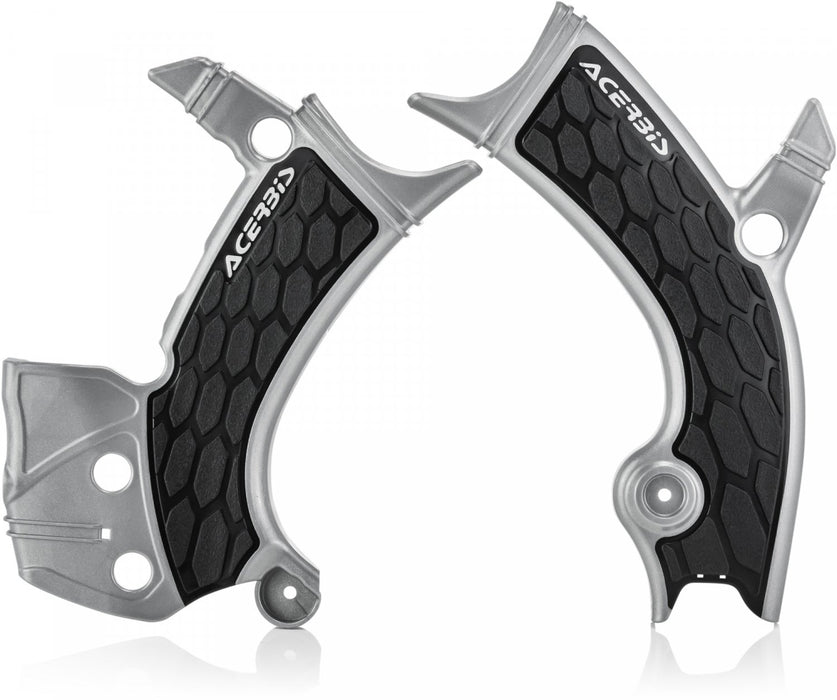 ACERBIS X-GRIP FRAME GUARDS YZF 250 19-23 450 18-22 SILV-BLK Acerbis