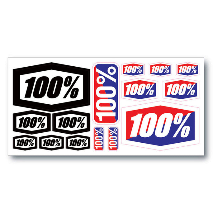 100% Decal Sheet 8" x 4" 100 Percent