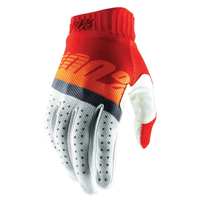 100% Ridefit Fluo Orange/Red/Blue Gloves 100 Percent