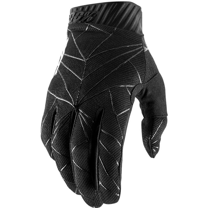 100% Ridefit Black/White Gloves 100 Percent