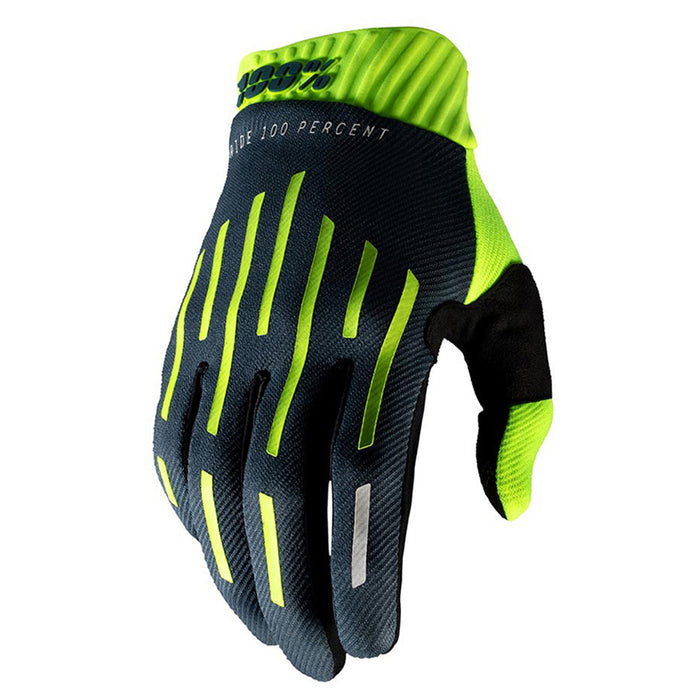 100% Ridefit Fluo Yellow/Charcoal Gloves 100 Percent