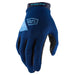 100% Ridecamp Navy Gloves 100 Percent