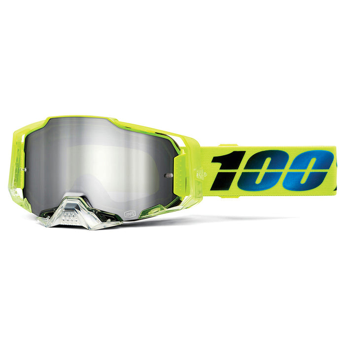 100% Armega Goggles Koropi Mirror Silver Flash Lens 100 Percent