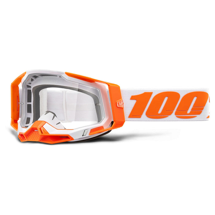 100% Racecraft2 Goggle Orange Clear Lens 100 Percent