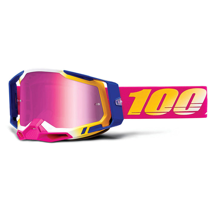 100% Racecraft2 Goggles Mission Mirror Pink Lens 100 Percent