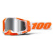 100% Racecraft2 Goggles Orange Mirror Silver Flash Lens 100 Percent