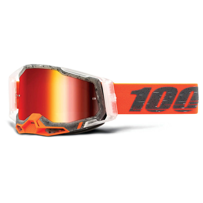 100% Racecraft2 Goggles Schrute Mirror Red Lens 100 Percent