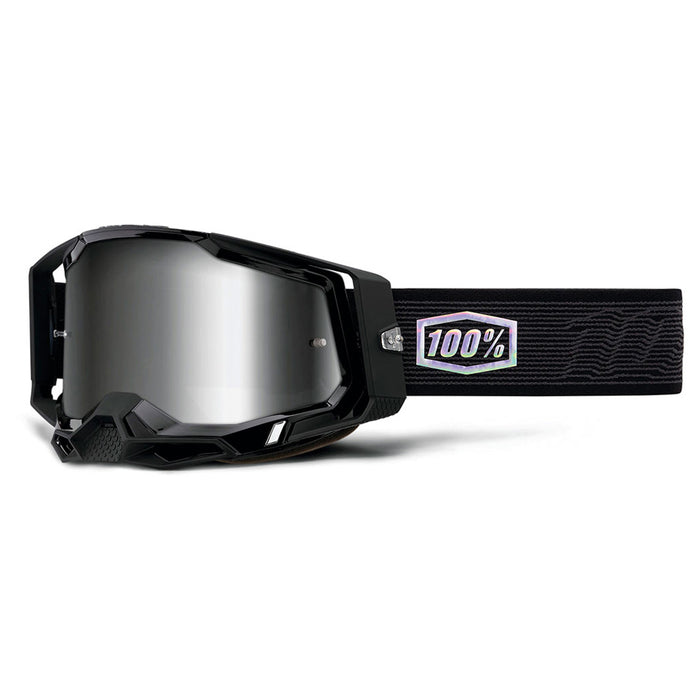 100% Racecraft2 Goggles Topo Mirror Silver Lens 100 Percent