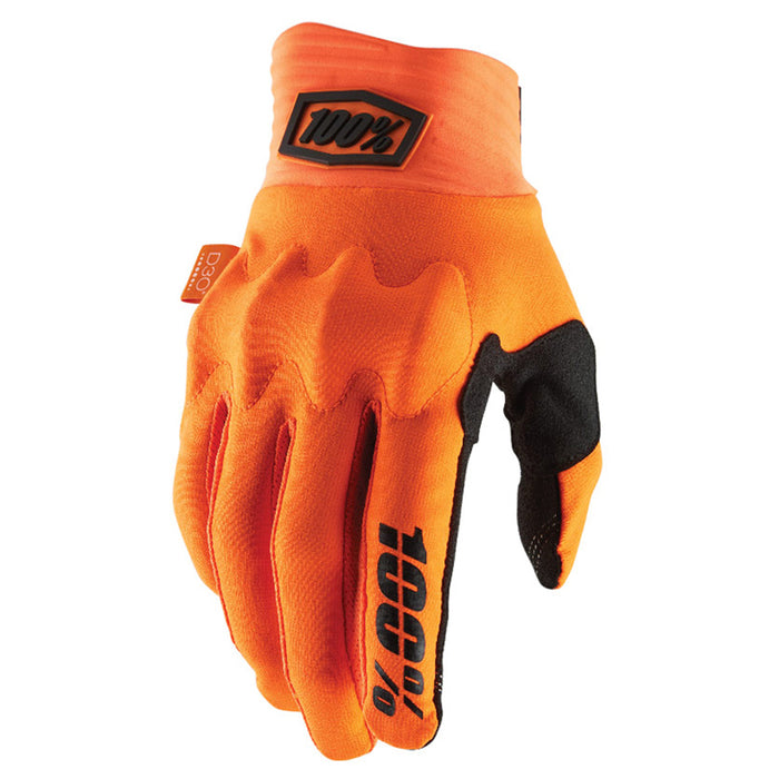 100% Cognito Fluo Orange/Black Gloves