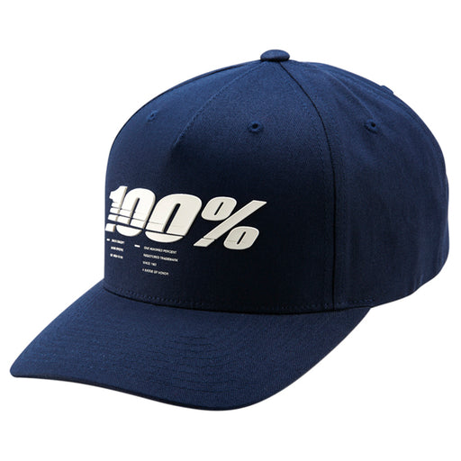 100% Staunch X-Fit Navy Snapback Hat 100 Percent