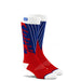 100% Torque Comfort Red/Blue Moto Socks 100 Percent