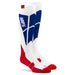 100% Hi Side Performance White/Blue Moto Socks 100 Percent