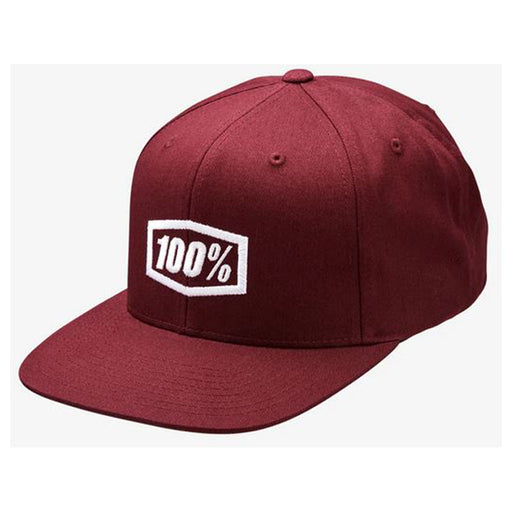 100% Icon Snapback Cap AJ Fit - OS 100 Percent