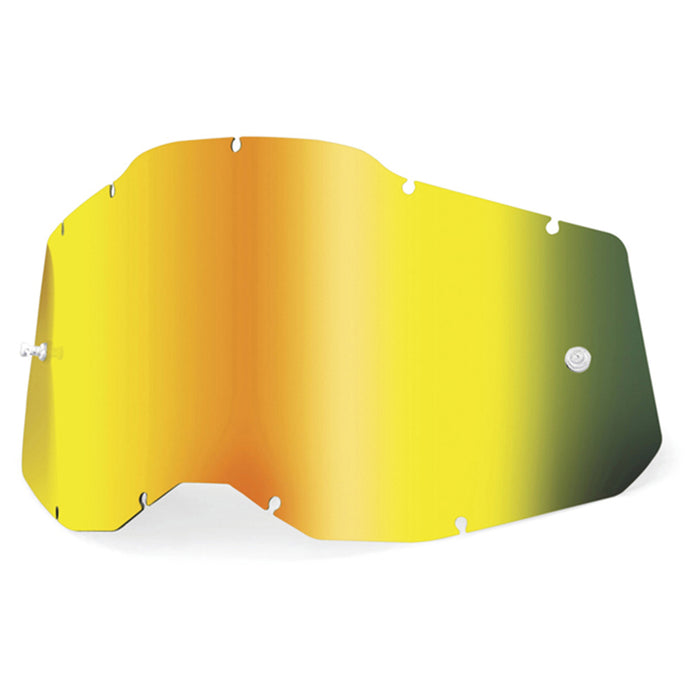 100% Racecraft2, Accuri2 & Strata2 Mirror Gold Lens 100 Percent