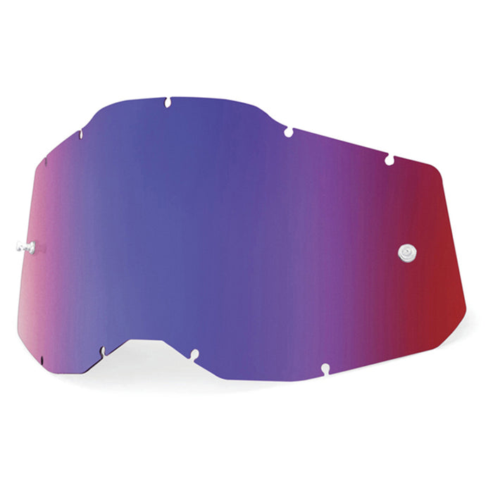 100% Racecraft2, Accuri2 & Strata2 Mirror Red Lens/Blue Lens 100 Percent