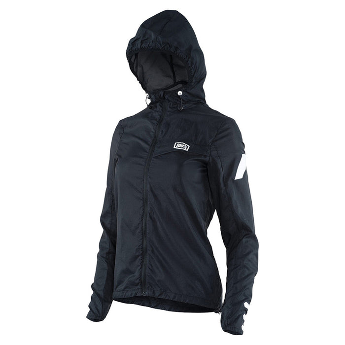 100% Womens Black Aero Tech Windbreaker 100 Percent