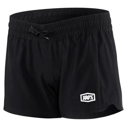 100% Womens Black Draft Athletic Short 100 Percent